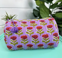 Lavender Quilted Pouch