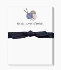 after knitting notepad