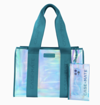 Teal Transparent Jelly Tote