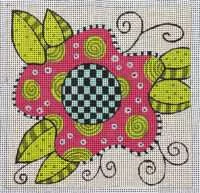 Flower Checkered Center